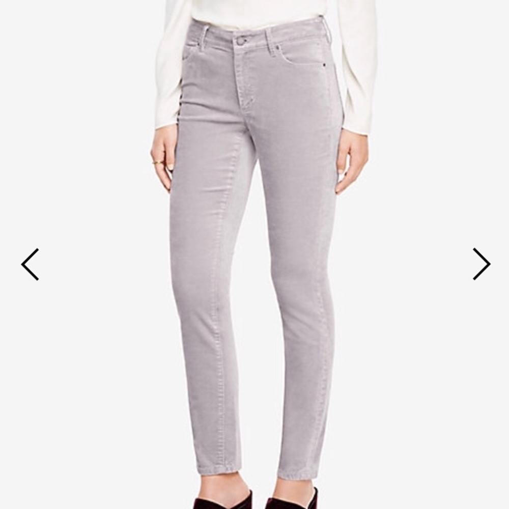 Ann Taylor Modern skinny velvet jeans